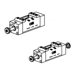 VALVOLE ISO 5599/1 ELETTROPNEUMATICHE SERIE ISV CON PILOTA IN LINEA