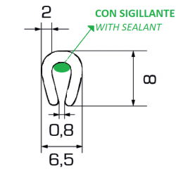 Profilo Copribordi cod. 02.0001710226.941