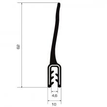 Profilo Copribordi con Aletta cod. 02.0001710306.941