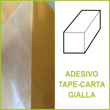 Barra biadesivo tape-carta gialla (SBR 130) Barra biadesivo tape-carta gialla (SBR 130)
