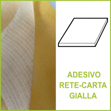 Lastra biadesivo rete-carta gialla (NBR 180) Lastra biadesivo rete-carta gialla (NBR 180)