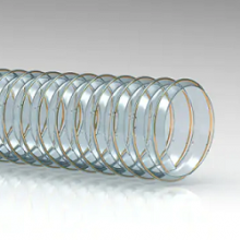 Tubo per aspirazione polveri e materiali abrasivi spirale rinforzata acciaio armonico ramato Tubo per aspirazione polveri e materiali abrasivi spirale rinforzata acciaio armonico ramato