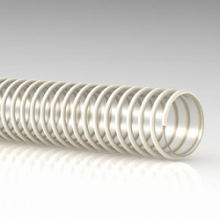 Tubo spiralato per mandata e aspirazione liquidi alimentari spirale bianca Tubo spiralato per mandata e aspirazione liquidi alimentari spirale bianca