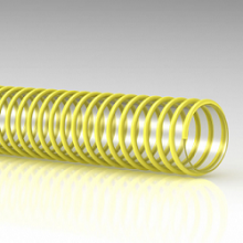 Tubo spiralato per mandata e aspirazione liquidi alimentari spirale gialla