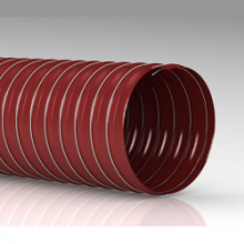 Tubo spiralato silicone per aspirazione aria o ventilazione uno strato Tubo spiralato silicone per aspirazione aria o ventilazione uno strato